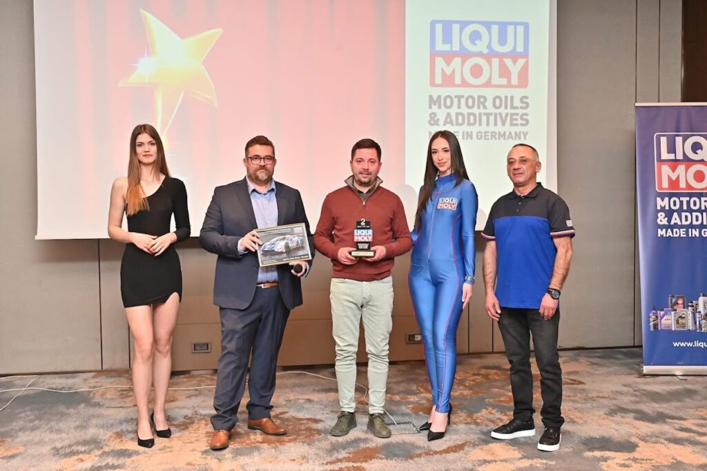 Плакета за освоено 2-ро место во продажба на производите од „LIQUI Moly“