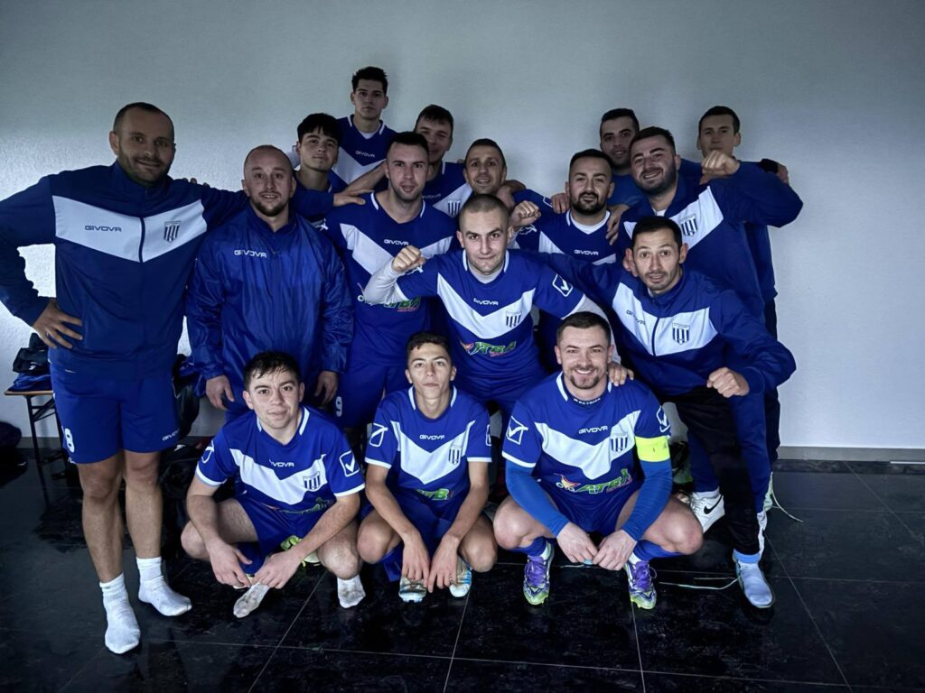 „ФК Напредок“ после победата врз „ФК Ренова“ на гостински терен, 29.11.2025 г.